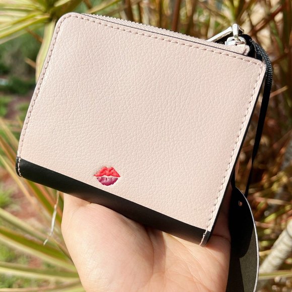 Kate Spade L-zip Bifold Wallet Pale Vellum Multi - Picture 4 of 4